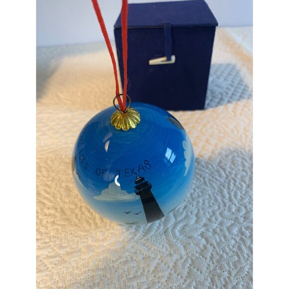 Vintage Beechcombers Lighthouse Gulf Coast Glass Ornament with Box - Picture 5 of 10